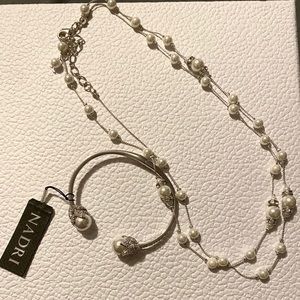 Matching Pearl and Diamond NADRI set
